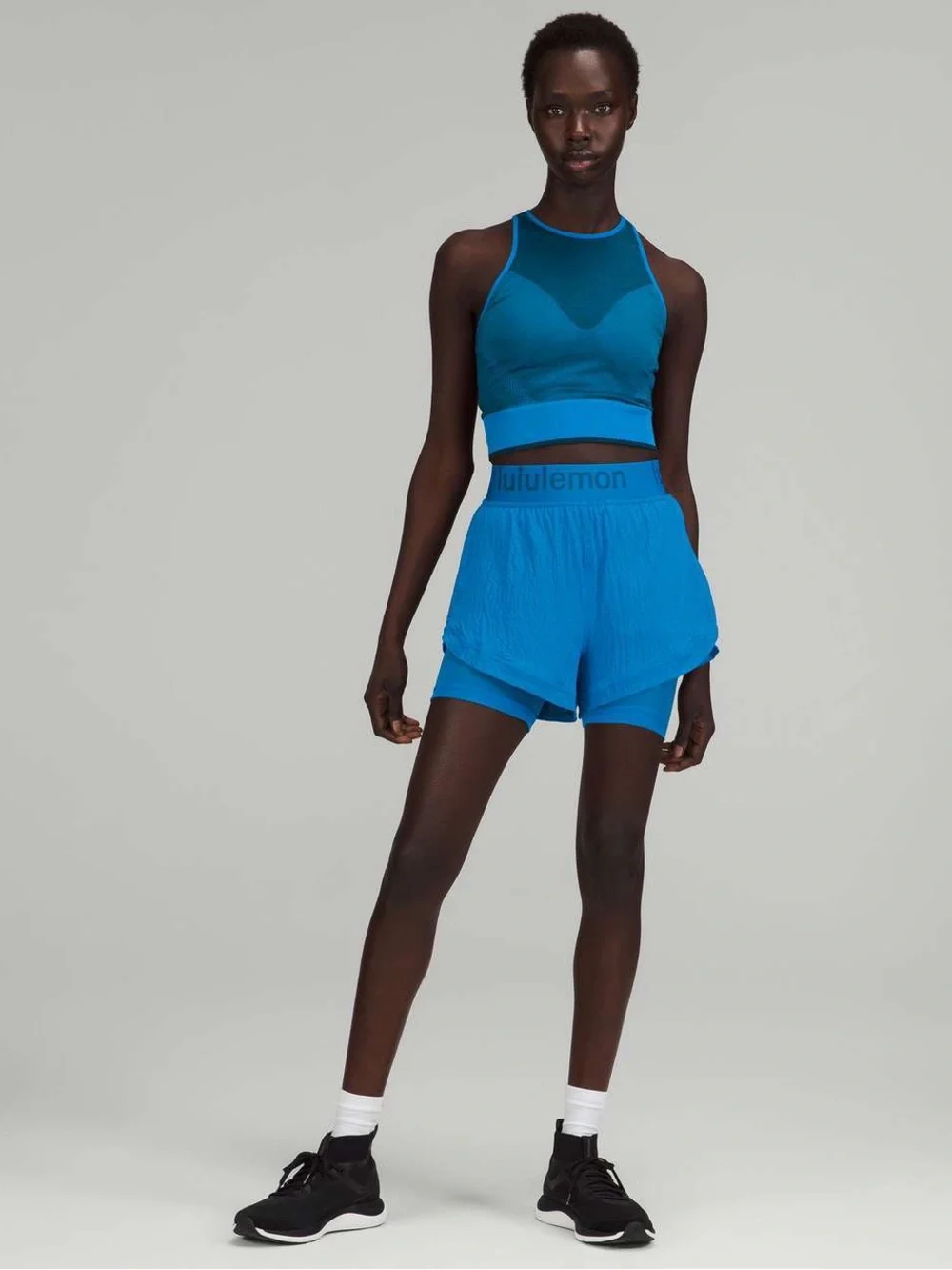 Lululemon Blue Logo Shorts (Tiktok viral)